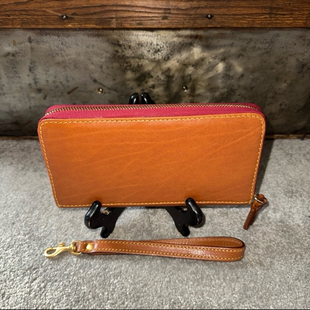 Dooney & Bourke Florentine wristlet in natural - Picture 2 of 12